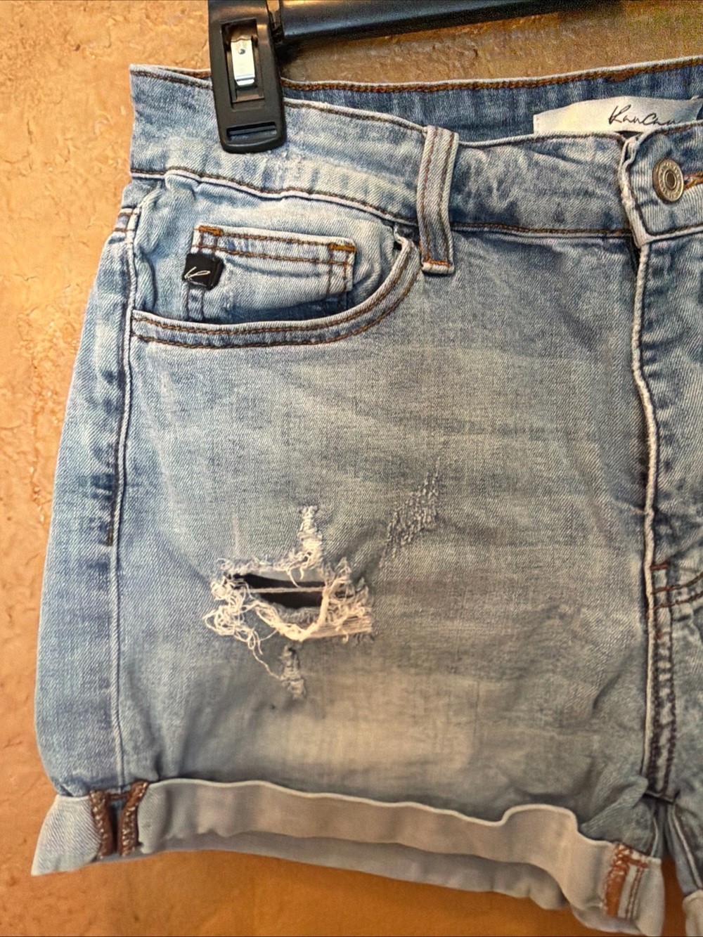 KanCan women Shorts Size 29 Boho Distressed Cuffed # KC6036L - Picture 3 of 7